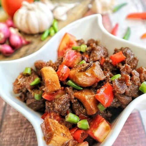 Daging Sapi tulang muda asem manis